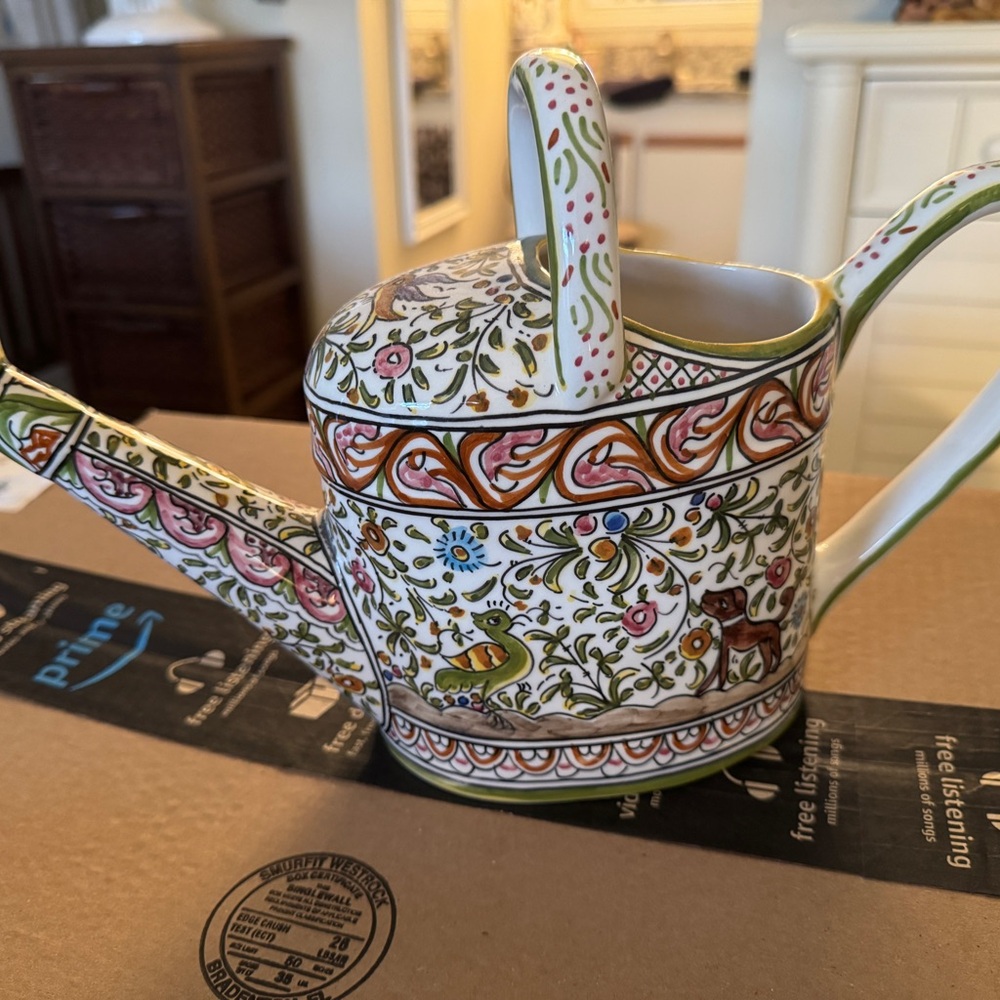 Colorful Floral Watering Can